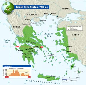 greece in 750 BC